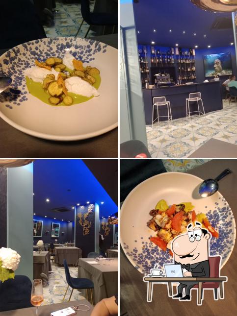 Gli interni di Blu Ristorante