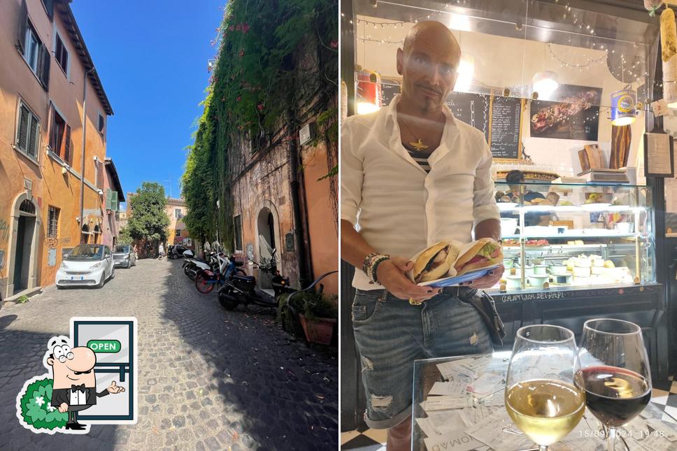 Gli esterni di Da li Cochi a Trastevere