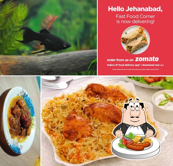 Food at Fast Food Corner