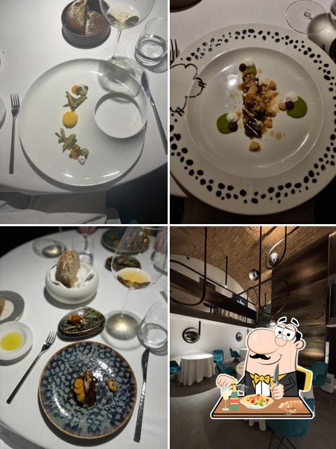 La cibo e interni del ristorante