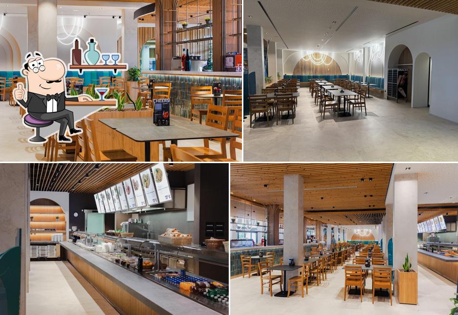 Gli interni di Briljant Restaurant & Bar