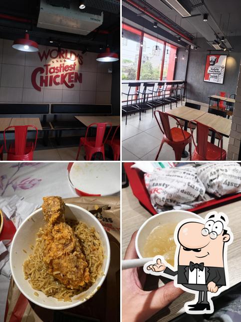 The interior of KFC