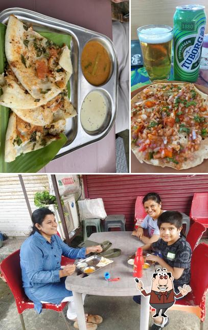 This is the picture depicting food and interior at Anna's Food Corner