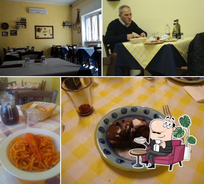 Gli interni di Trattoria La Pergola
