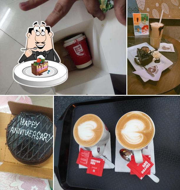 Chocolate cake at Café Coffee Day