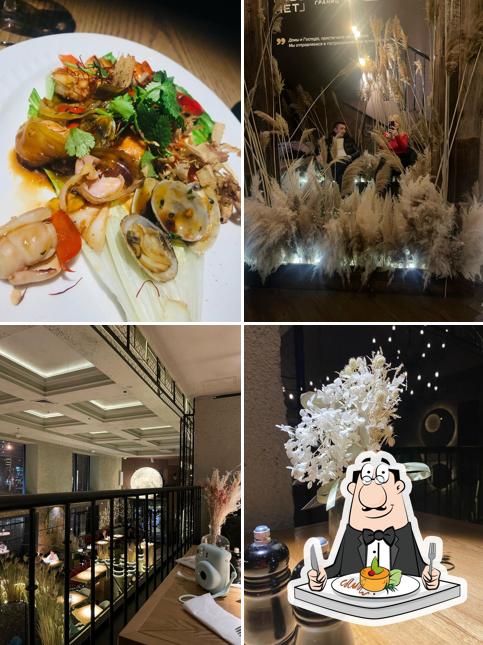 La nourriture et boire du restaurant