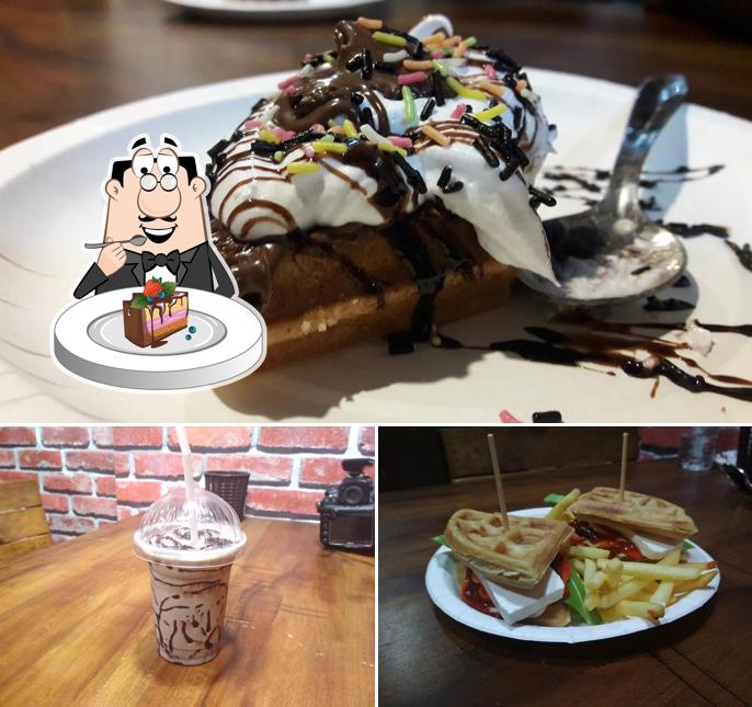 Chocolate cake at The Waffle Co