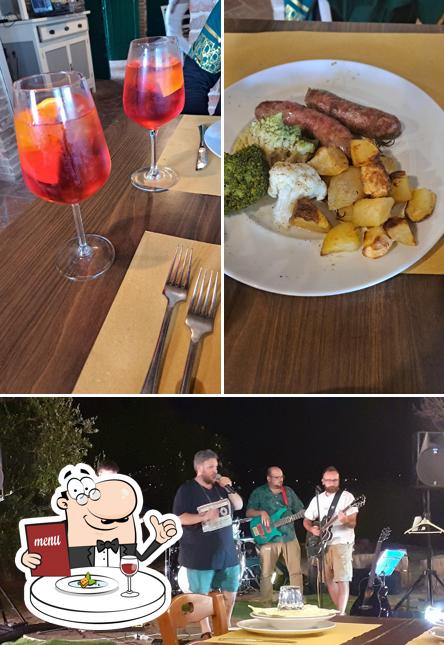 Questa è la foto che presenta la cibo e interni di Agriturismo Duslaun