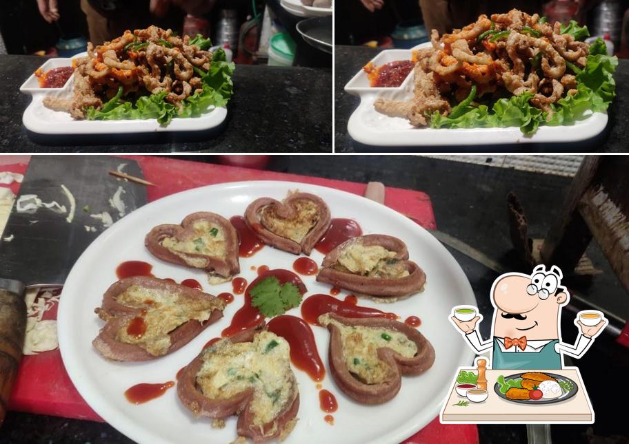 Fried calamari at Ale Chojeke restaurant and homestay Durpin