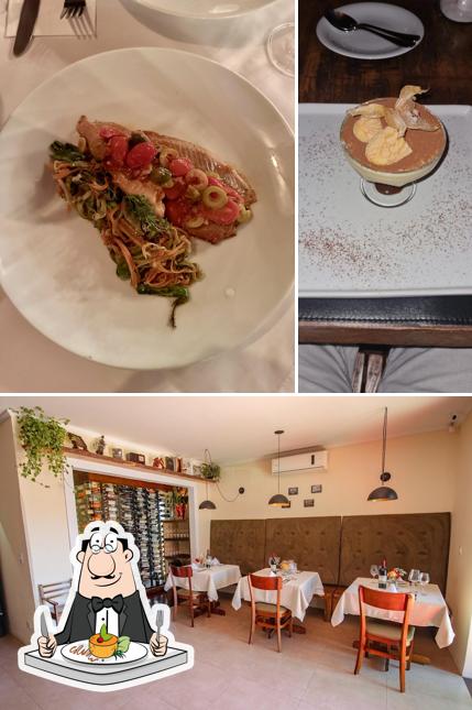 Esta é a ilustração ilustrando comida e interior a Bergamo Ristorante Atibaia