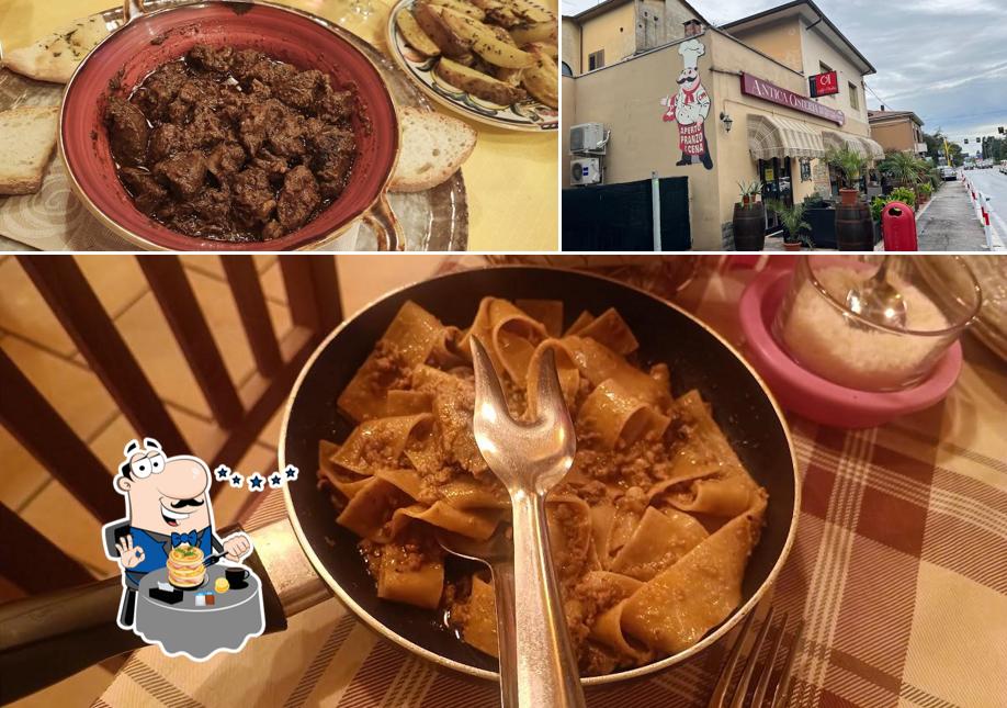 Questa è la foto che presenta la cibo e esterno di Osteria I Bottega