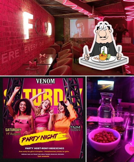 The picture of food and interior at Venom Club and Kitchen
