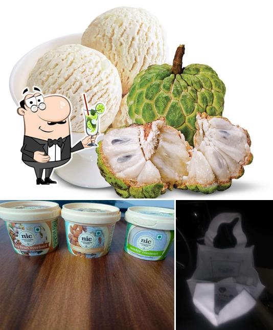 Enjoy a drink at NIC Ice Creams