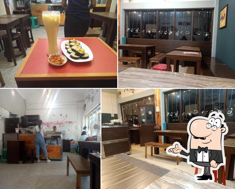 The interior of Korean Restaurant Caffe Moa