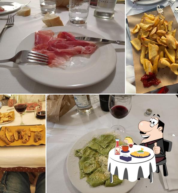 Piatto di formaggi al Ostaria dl'Andrea