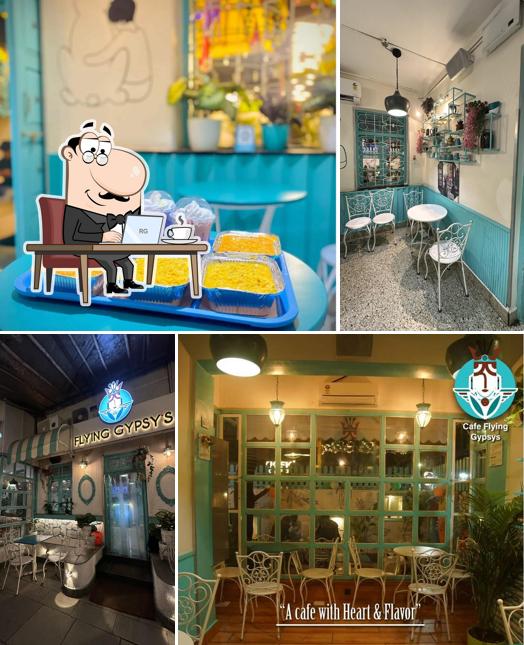 Check out how CAFE FLYING GYPSY'S looks inside