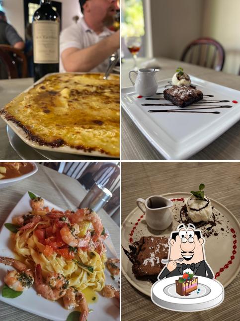 Bolo de chocolate em Frassini Trattoria