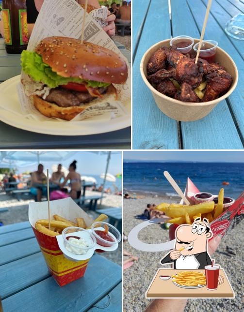 Patatine fritte al Beach bar Morski prasac