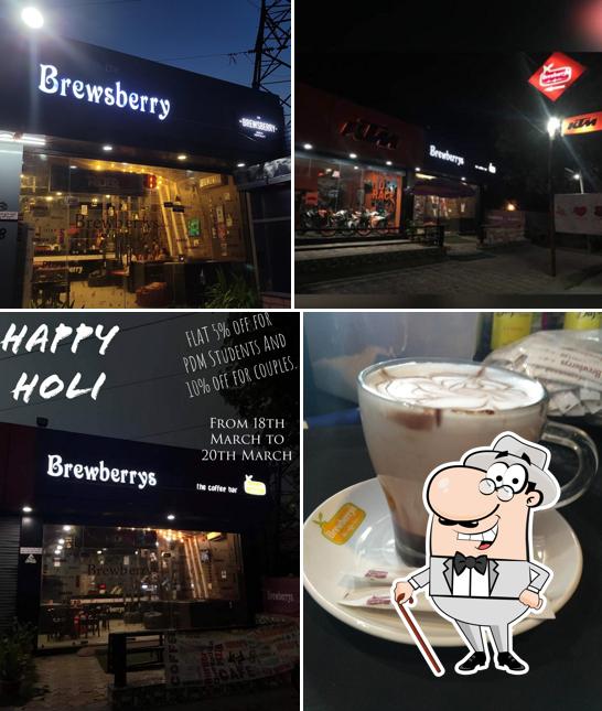 The exterior of The Brewsberry Cafe