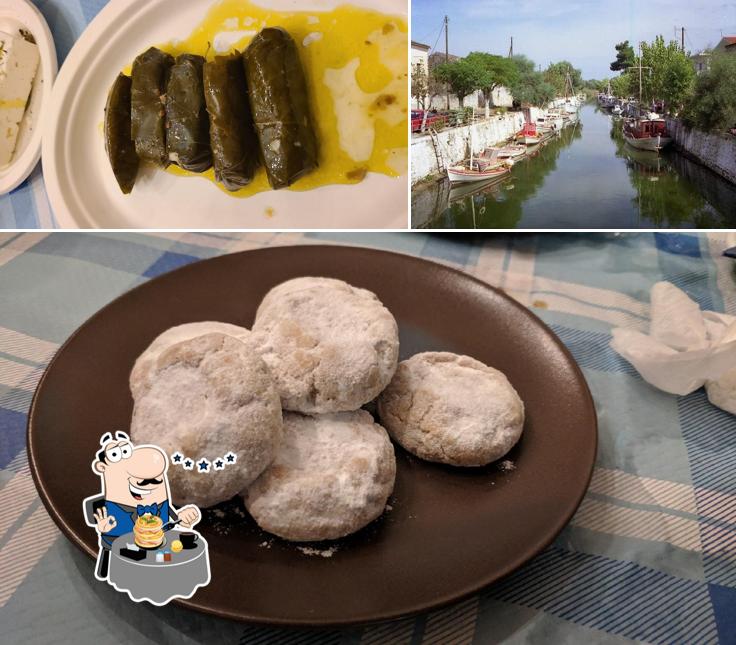 La cibo e esterno del ristorante