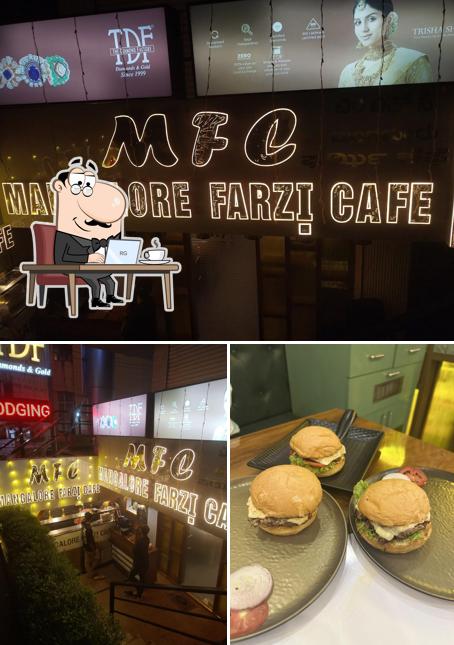 The interior of Mangalore Farzi Cafe