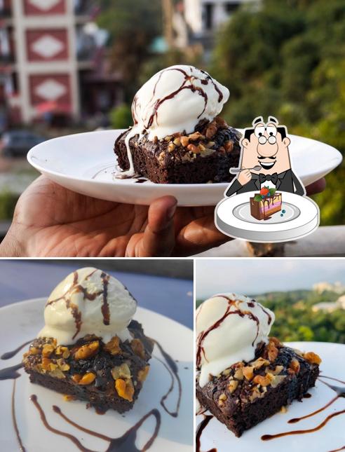 Chocolate cake at TAP Rooftop SkyBar & Cafe