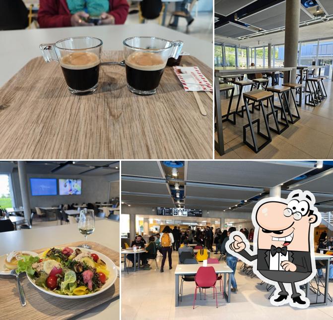 Gli interni di Big Bang Café - CERN Science Gateway
