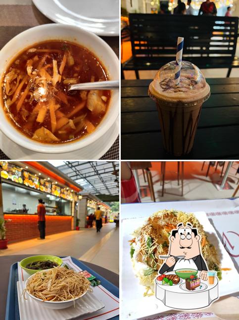 Hot and sour soup at Just Delicious