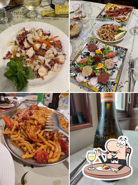 Cibo al Trattoria delle Cozze