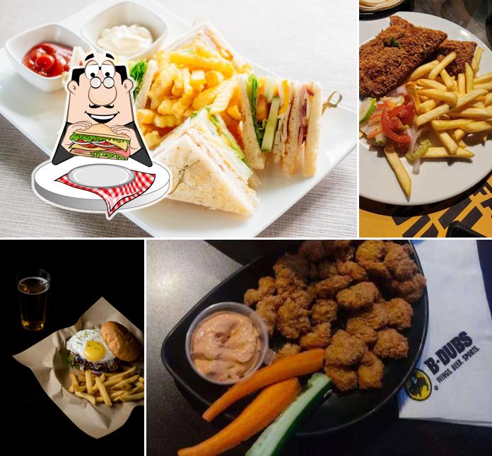 Club sandwich at Buffalo Wild Wings (BWW Hyderabad Airport)