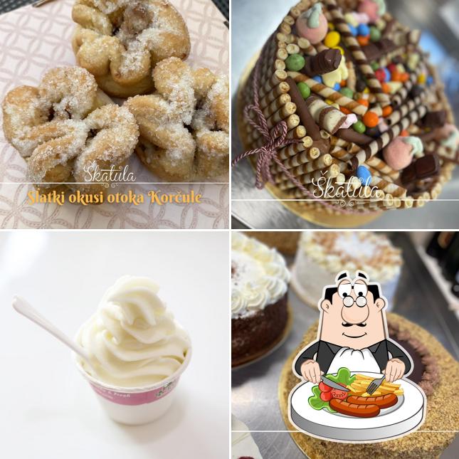 Nourriture à Škatula Slatki okusi otoka Korčule Tradicionalni kolači Korčula Torte i kolači po narudžbi