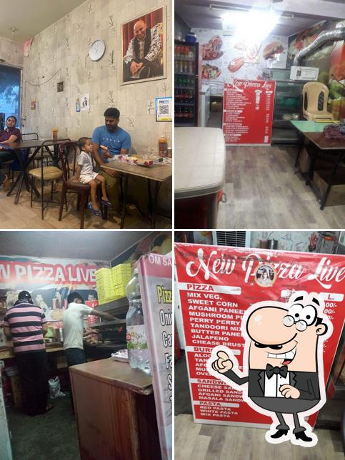 The interior of Pizza Live