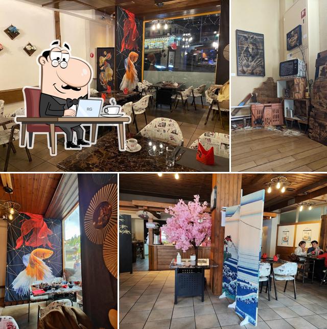 Gli interni di Restaurant Le Rouge et Le Noir