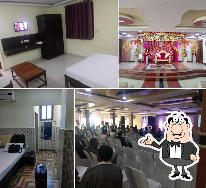 The interior of Hotel Ashoka Residency A Unit Of Ganpati Lawns