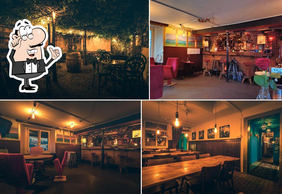 Gli interni di Hafenbar zur Metzgerhalle