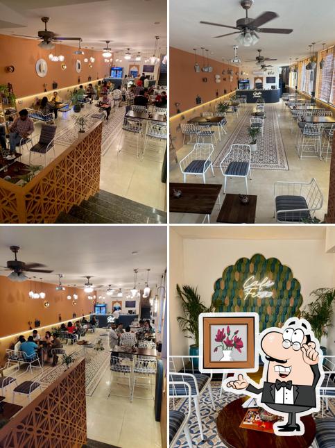 The interior of Cafe Feca