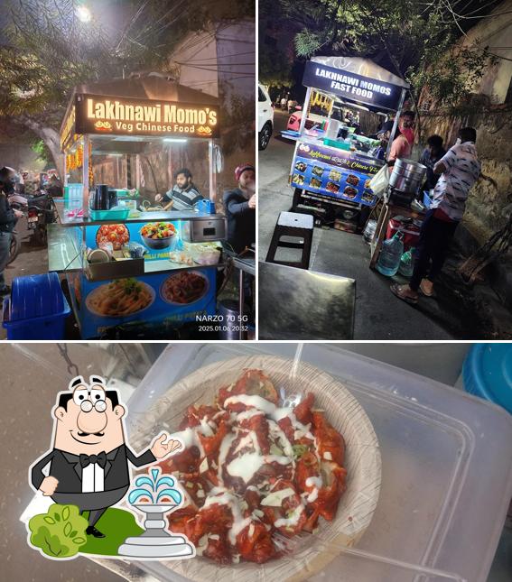 This is the photo showing exterior and food at LAKHNAWI momos