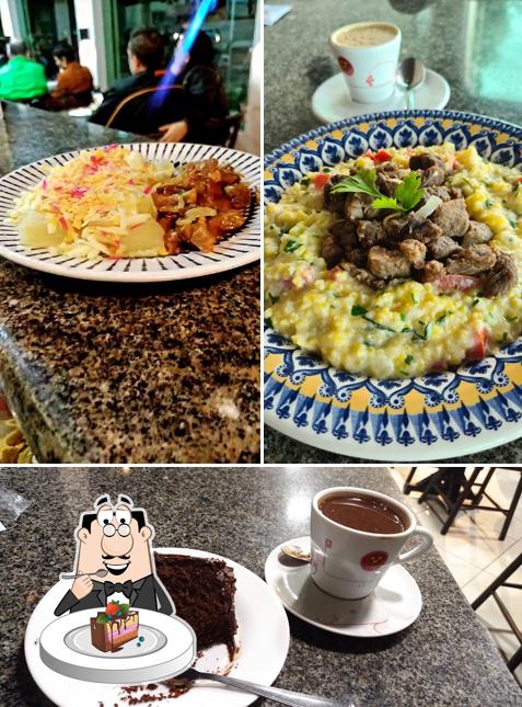 Bolo de chocolate em Império do Café