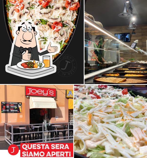 Platti al Joey's Pizza al taglio