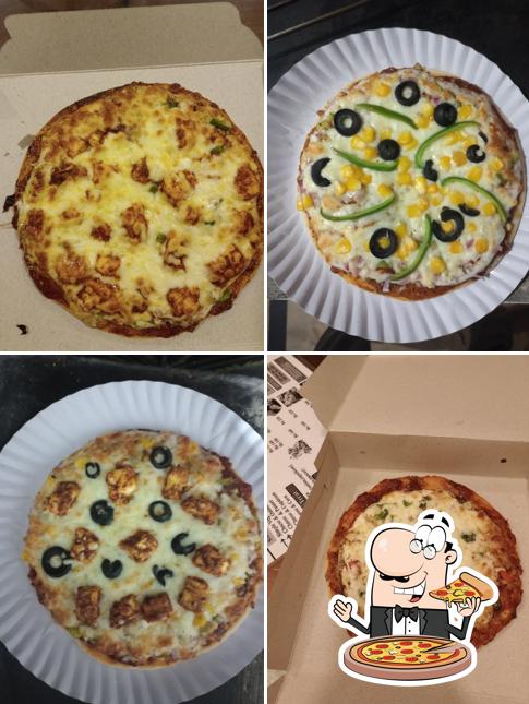 Try out pizza at SAFFRON eat & sip