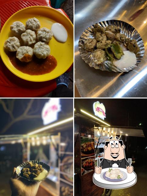 Dumplings at AMS Momos & BBQ