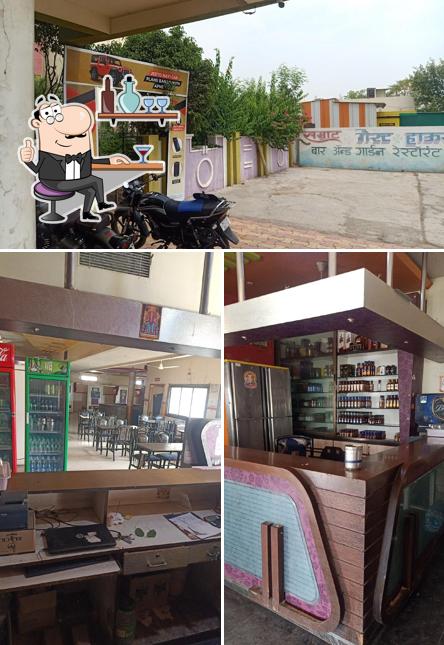 The image of Samrat Wine Bar’s interior and exterior