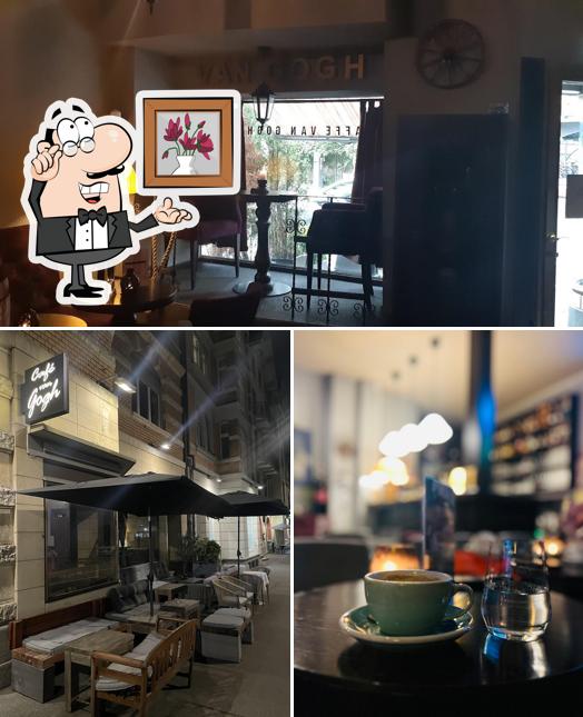 Dai un'occhiata agli interni di Caffe Van Gogh