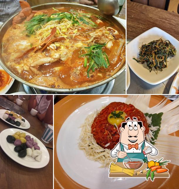 Spaghetti bolognese at Maljukgeori Korean Restaurant