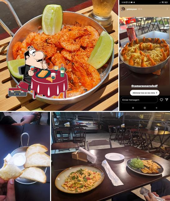 Waffles em Camarão na Rede