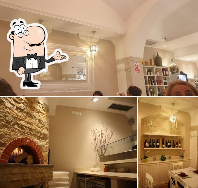 Questa è la immagine che raffigura la interni e vino di Osteria Veronique