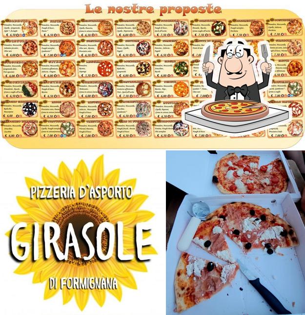 Scegli una pizza a Girasole Pizzeria da asporto a Formignana
