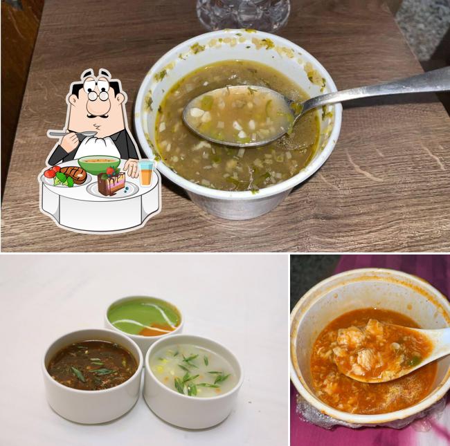 Hot and sour soup at Kyriad Biso