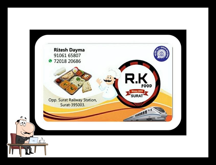 The interior of RK Food Train Delivery Service