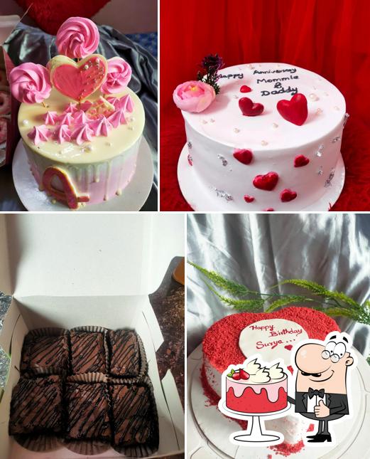 Red velvet cake at Riya Homemade Cakes